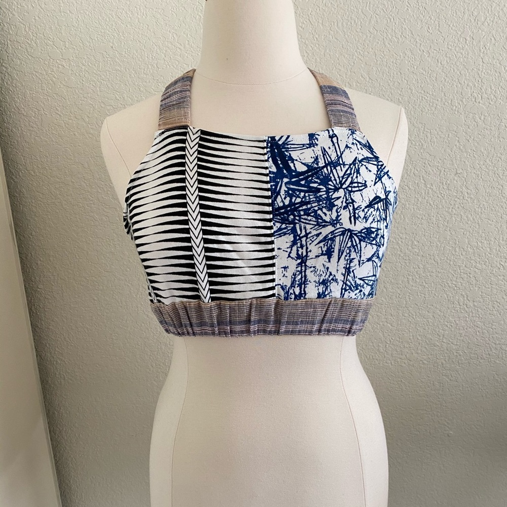 Multi print crop top